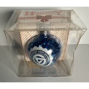 Vintage Holiday Greetings 1960 Grand Valley State University Christmas Ornament